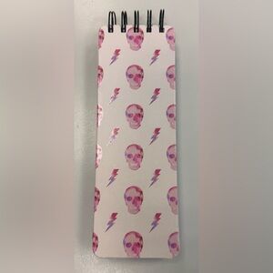 Torrid Pink Skull and Lightning Notepad
